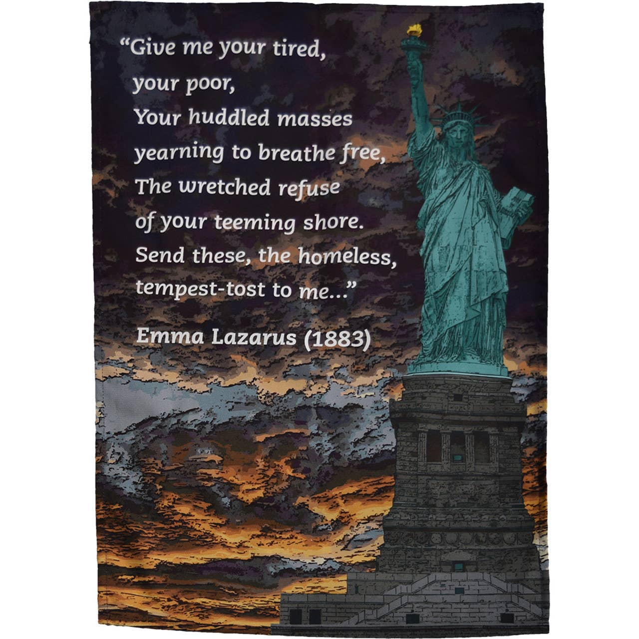 Statue of Liberty - Emma Lazarus tea towel