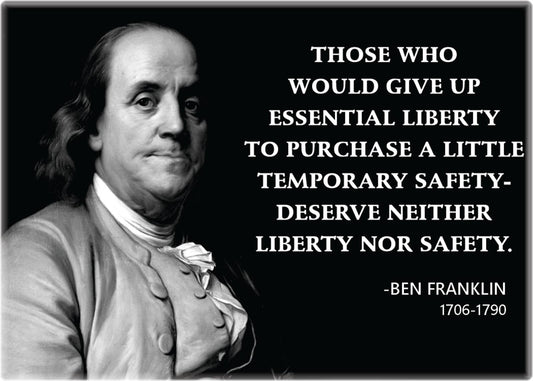 Magnet - Franklin, Ben - "(...) Neither Liberty Nor Safety"