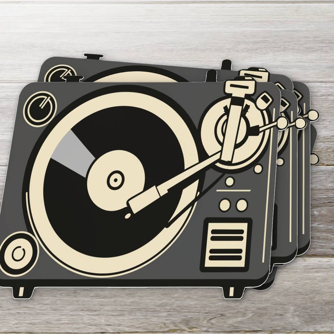 Old School Turntable - Record Player Sticker