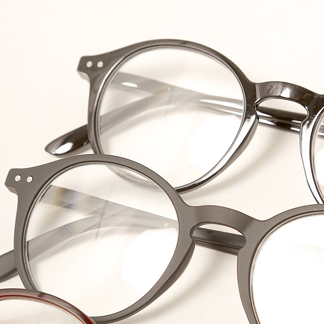 Unisex Camo Pattern Round Reading Glasses