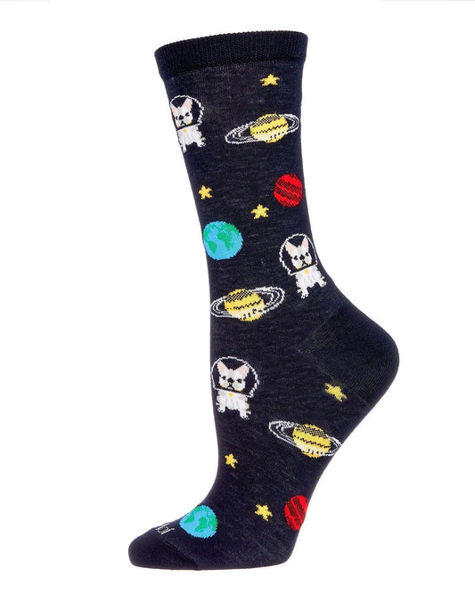 MeMoi In Space No One Can Hear You Crew Socks