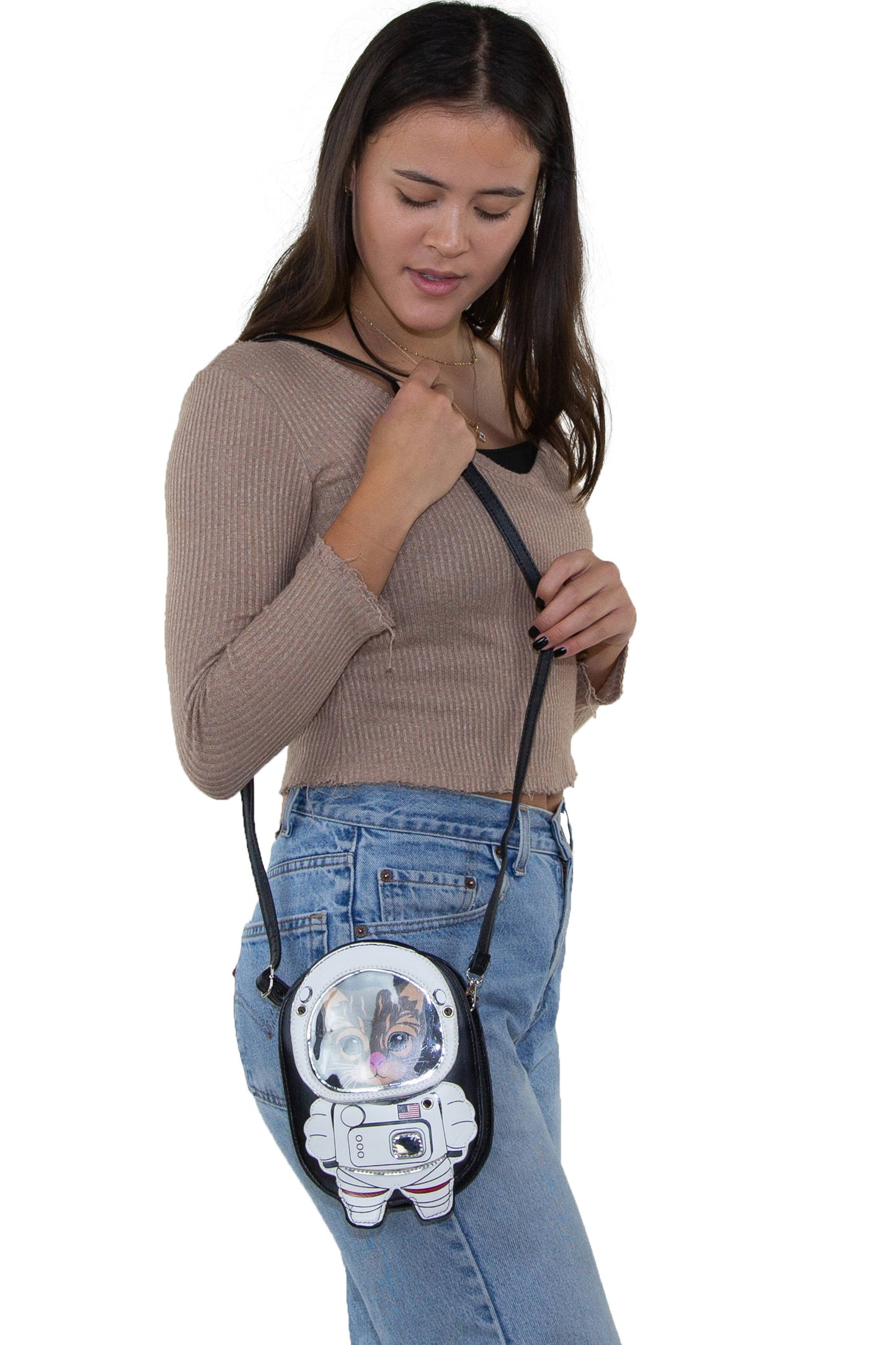 Astronaut Cat Crossbody Bag - Cute Novelty Bags