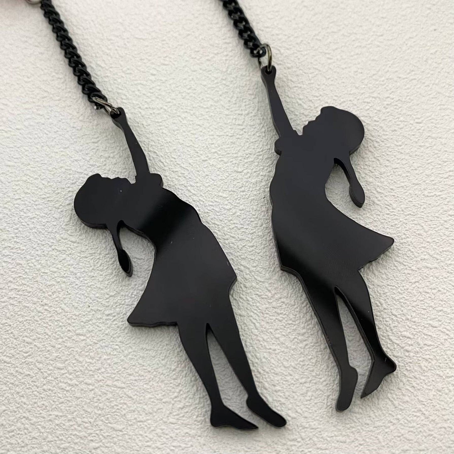 The Girl Holding A Balloon Acrylic Dangle Earrings