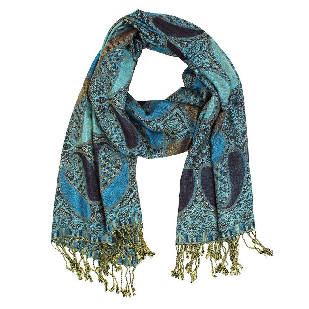 Large Paisley Pashmina Scarf Shawl