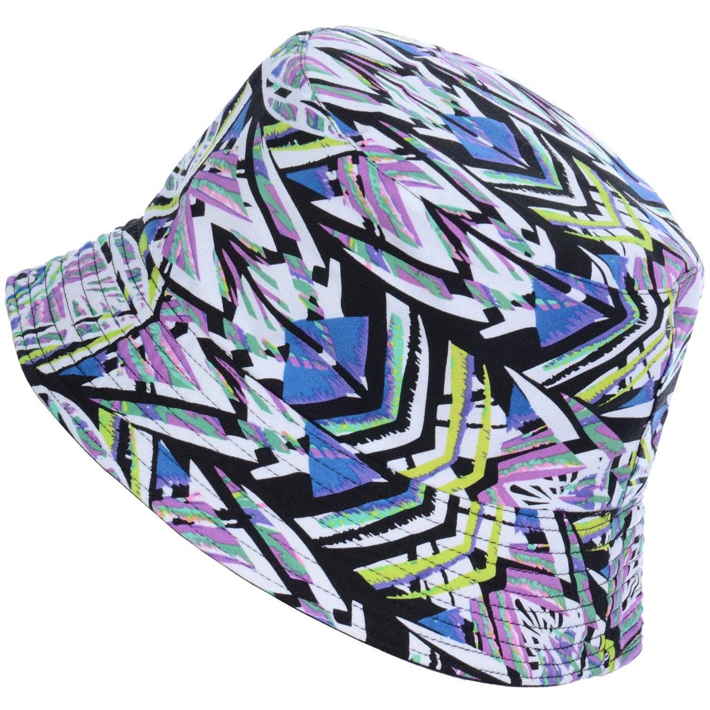 Blue abstract bucket hat