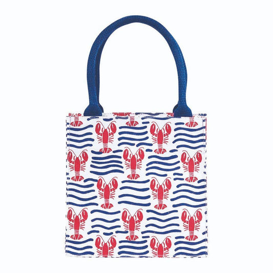 LOBSTER WAVES Itsy Bitsy Reusable Gift Bag Tote