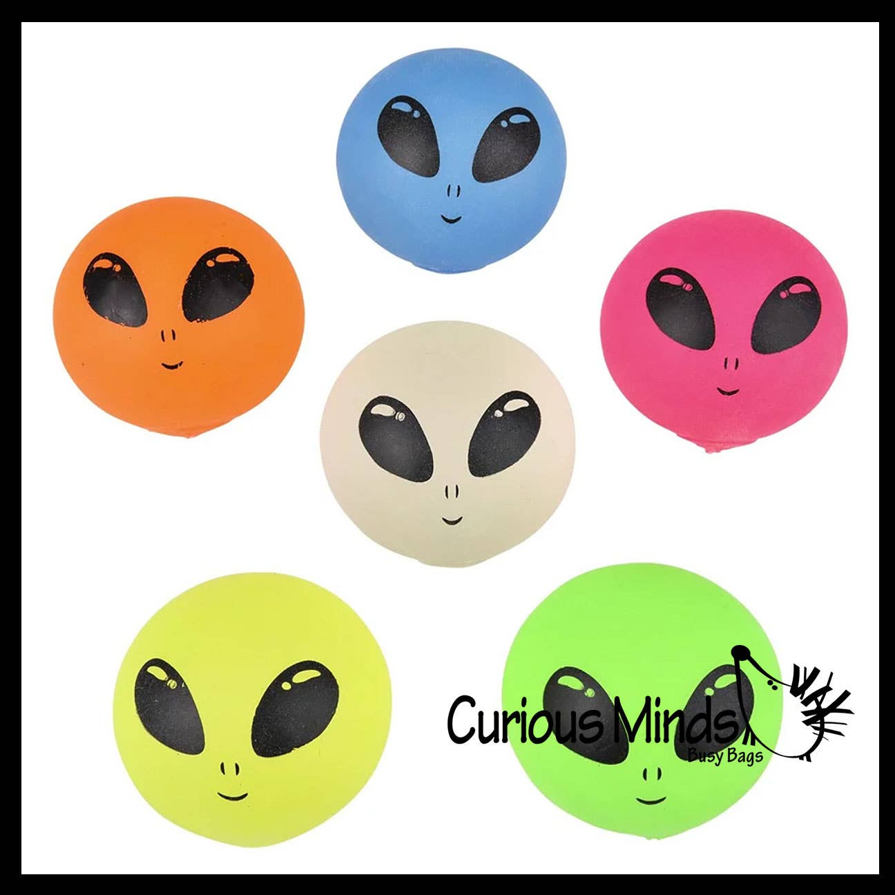1 Alien Sugar Ball - Thick Glue/Gel Stretch Ball - Squishy