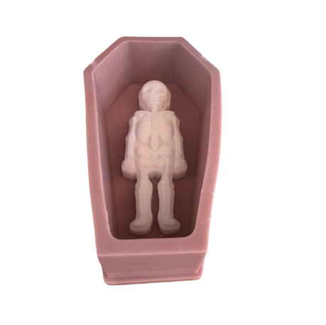 Coffin and White Skeleton Soap