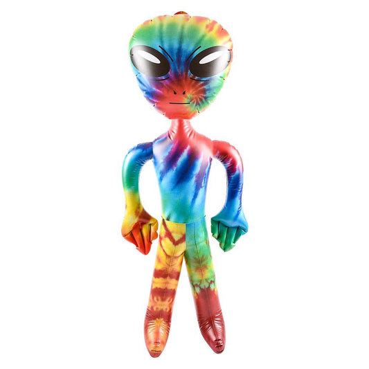 Tie dye inflatable Alien 63" tall