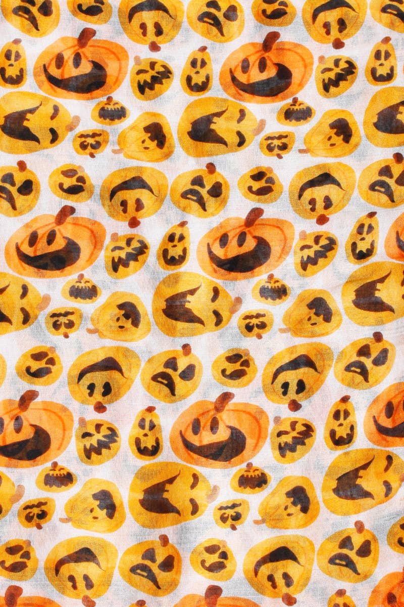 Expressive Pumpkins scarf