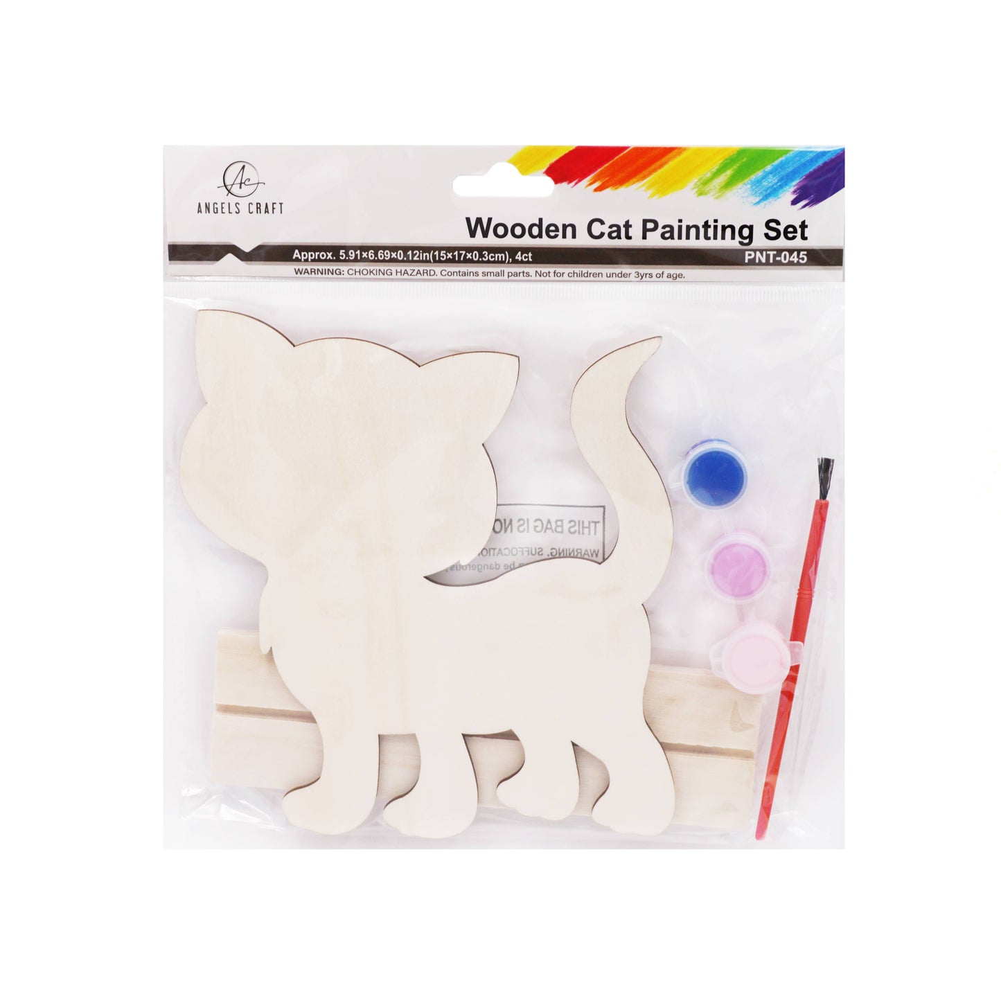 Wooden Painting Set - Cat