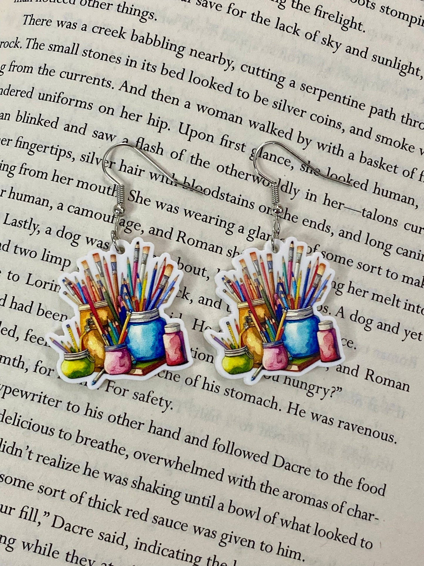 Art Teacher Appreciation Artist & Painting Earrings