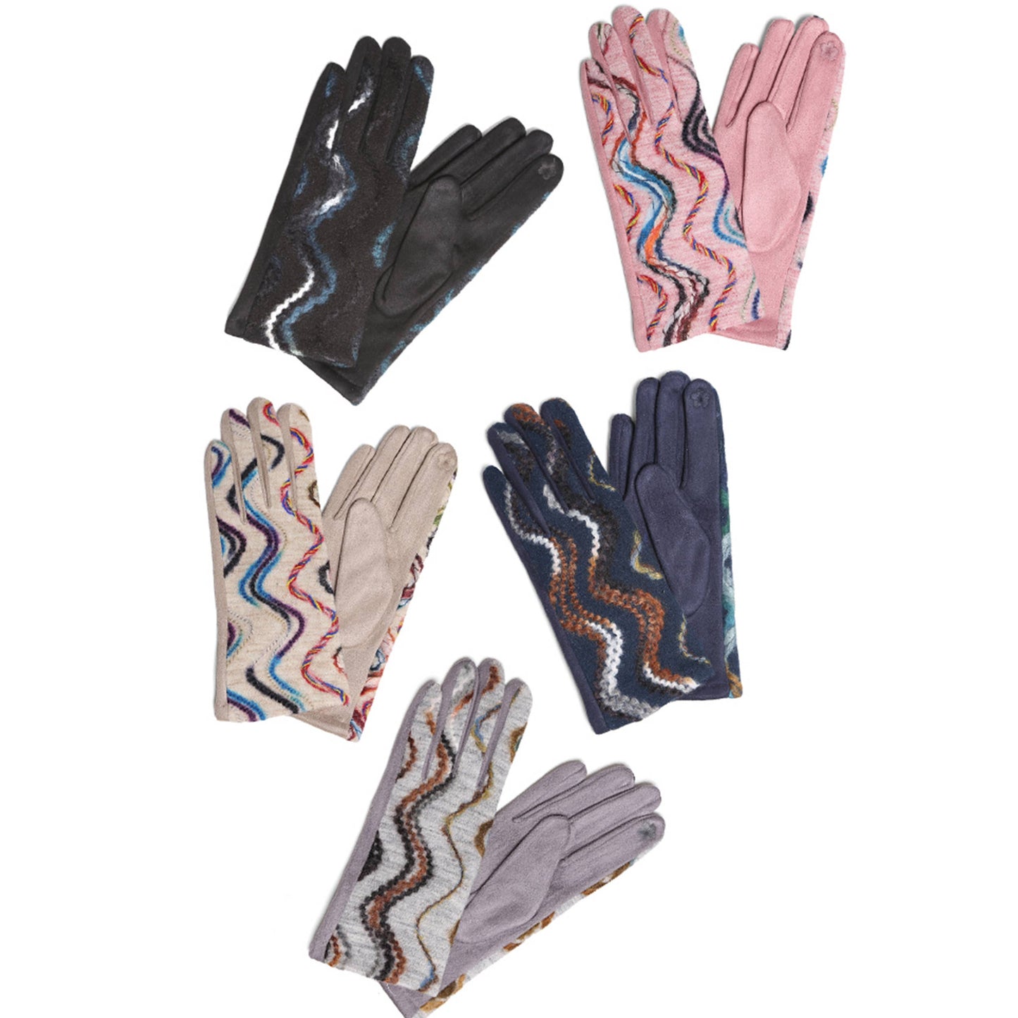 Wavy Swirled Gloves
