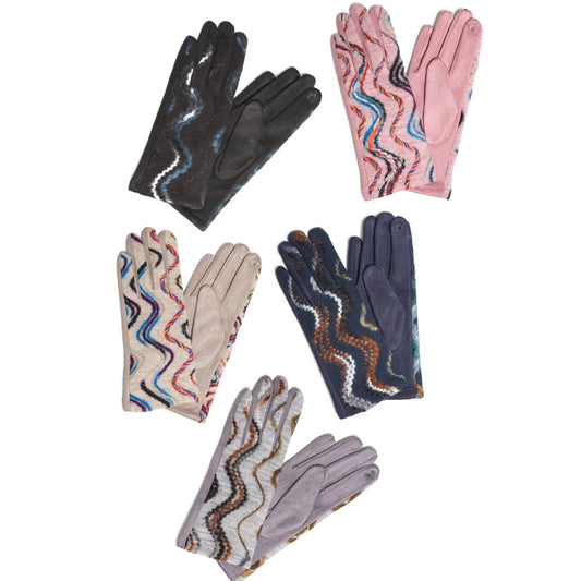 Wavy Swirled Gloves