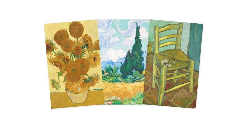 National Gallery: Vincent Van Gogh Set of 3 Mini Notebooks