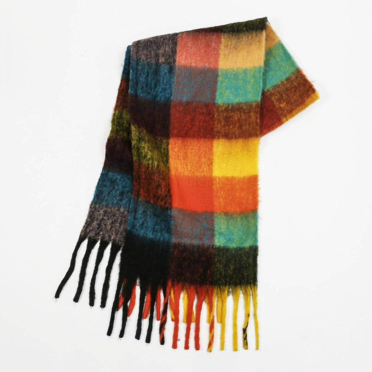 Colorful Plaid Scarf Shawl Scarf