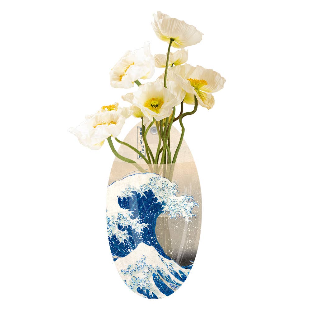 Great Wave Oval Suction Cup Vase