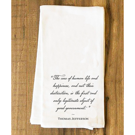 "The Care of Life" Tea Towel