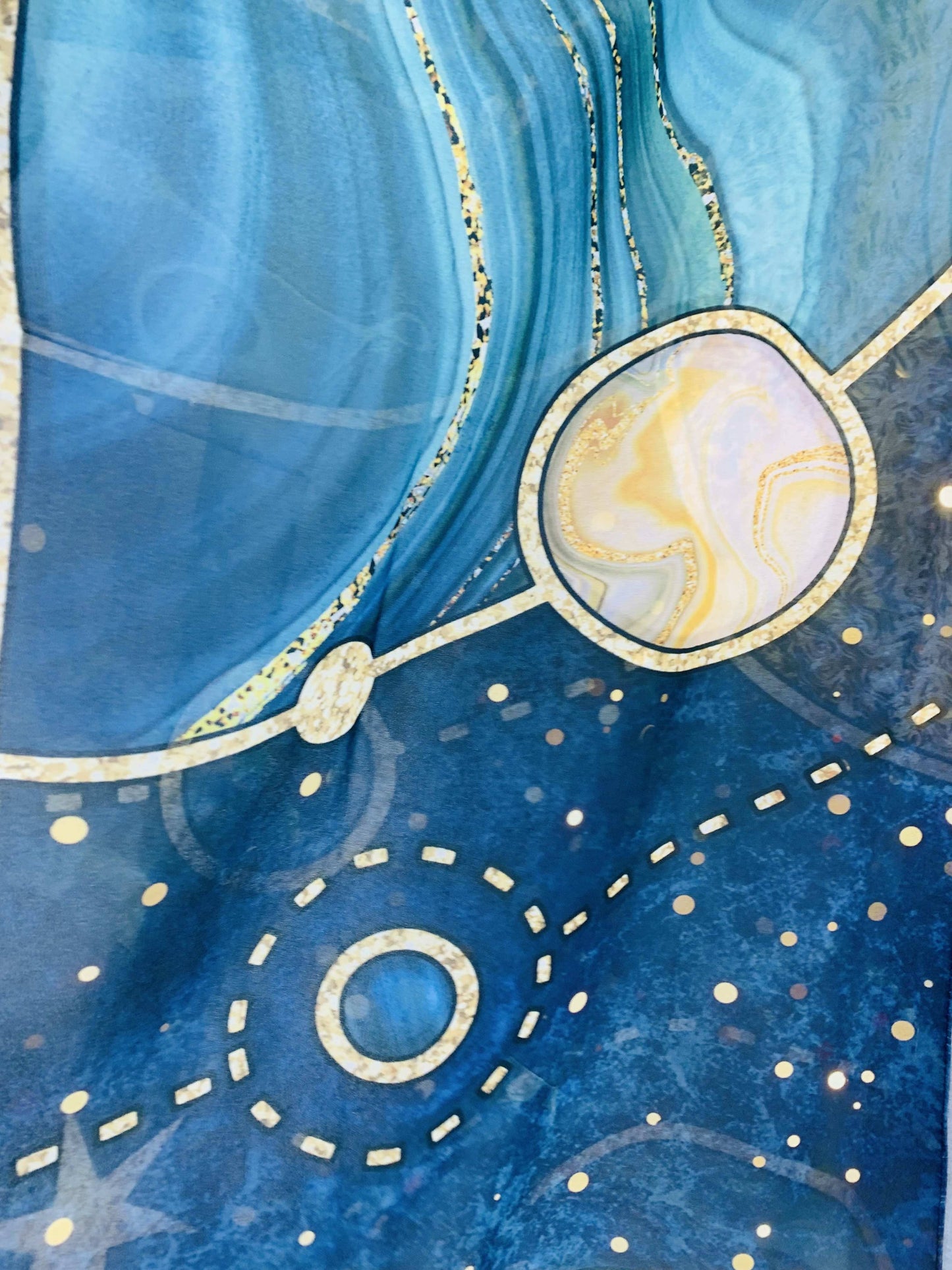 Blue-Multi The Planet Kimono