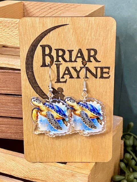 Sea Turtle Ocean Creature Earrings and Gifts