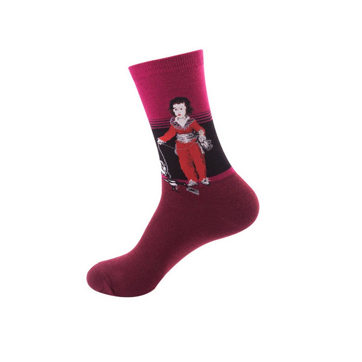 Oil painting socks