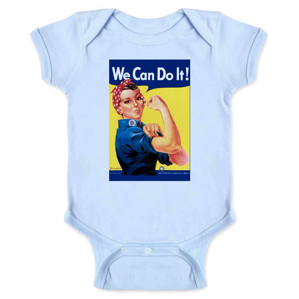 Rosie the Riveter We Can Do It Feminist Baby Onesie