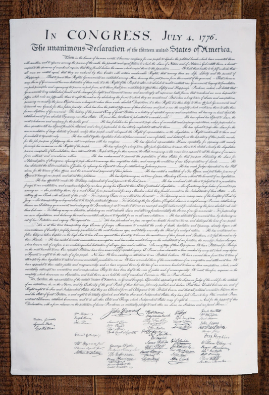 US Declaration of Independence Tea Towel