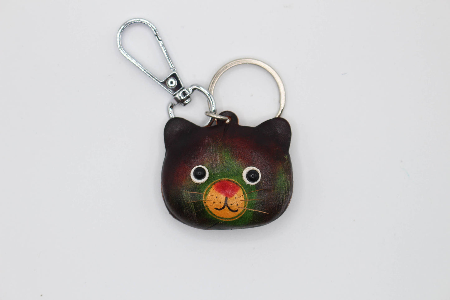 Assortment Leather Kitty Cat Key Chains