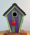 Mini House, Ladybug Birdhouse