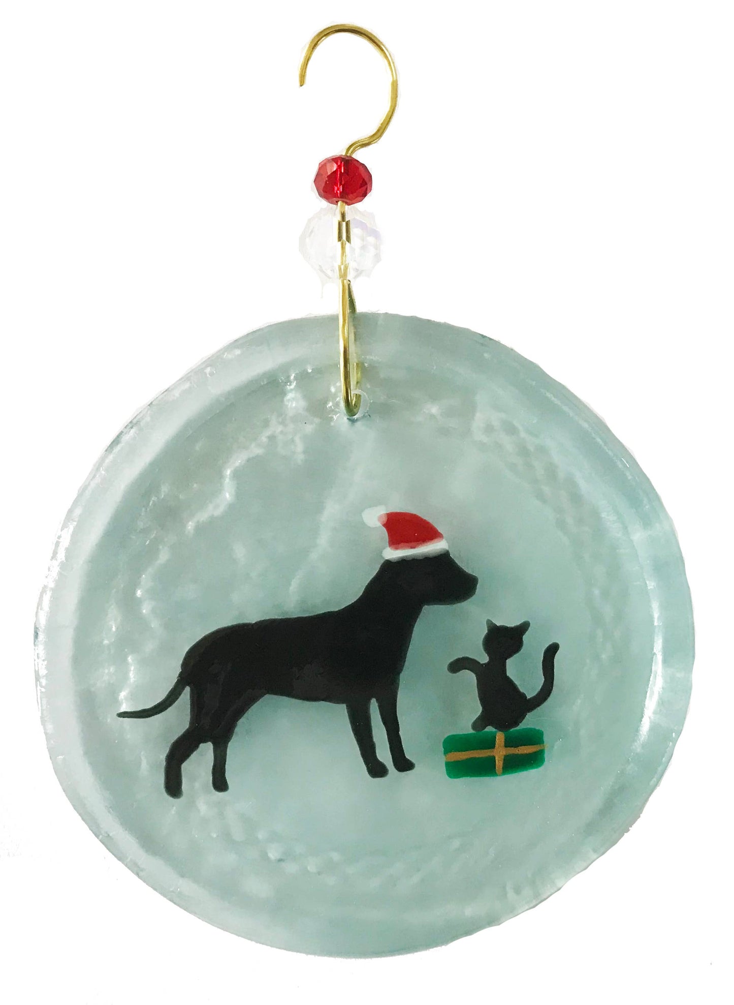 Santa Dog Ornament