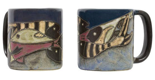 Mara Stoneware Fish School Mug