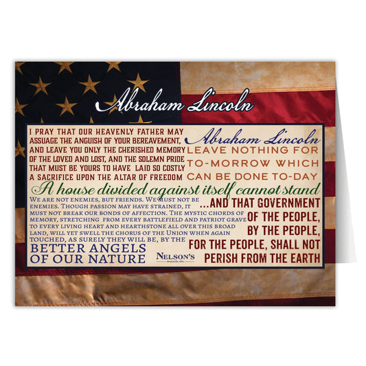 Abraham Lincoln Quotes Note Card