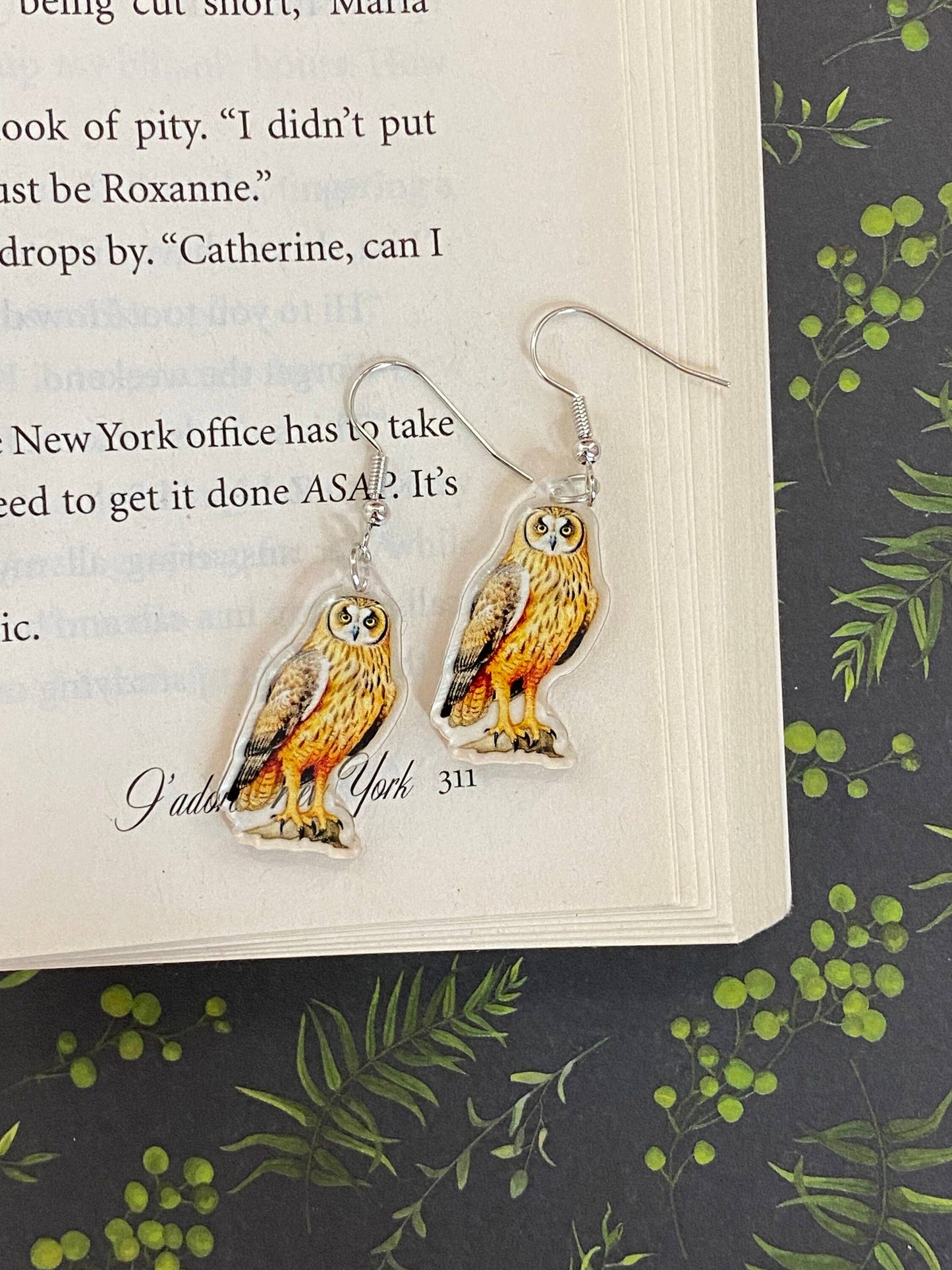 Owl Forest Sanctuary Animal Lover Earrings