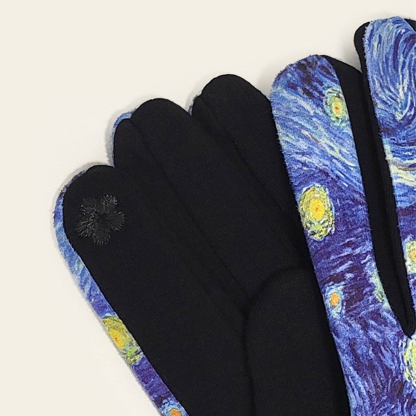 Van Gogh Art on touchscreen soft suede like gloves