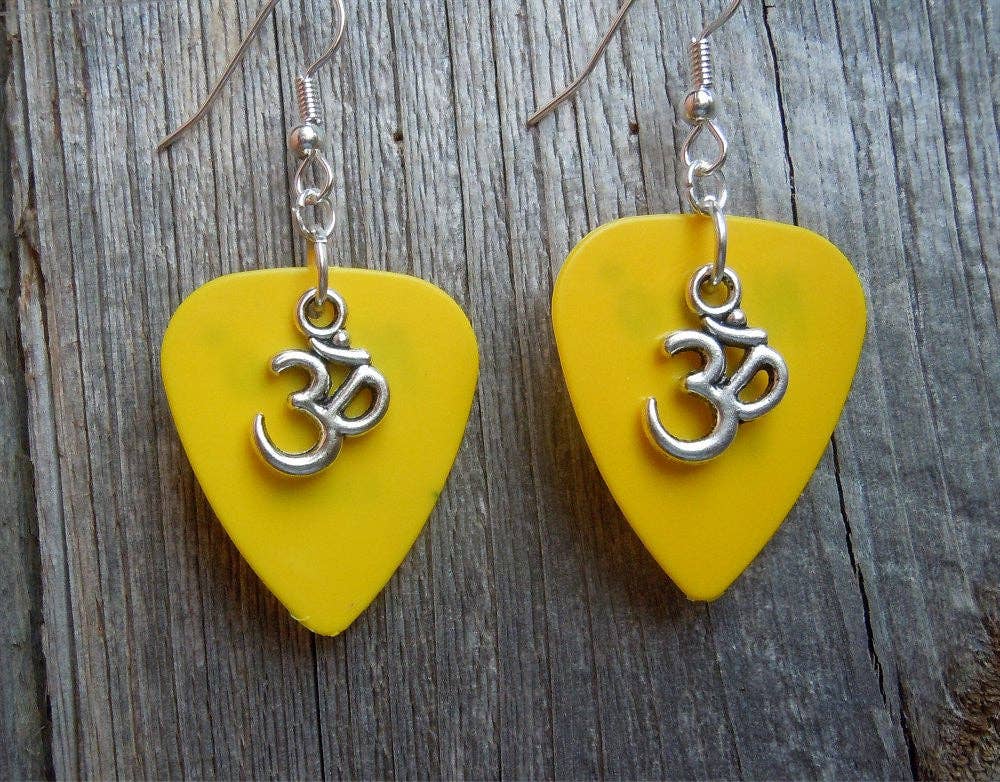 Ohm Charm Guitar Pick Earrings