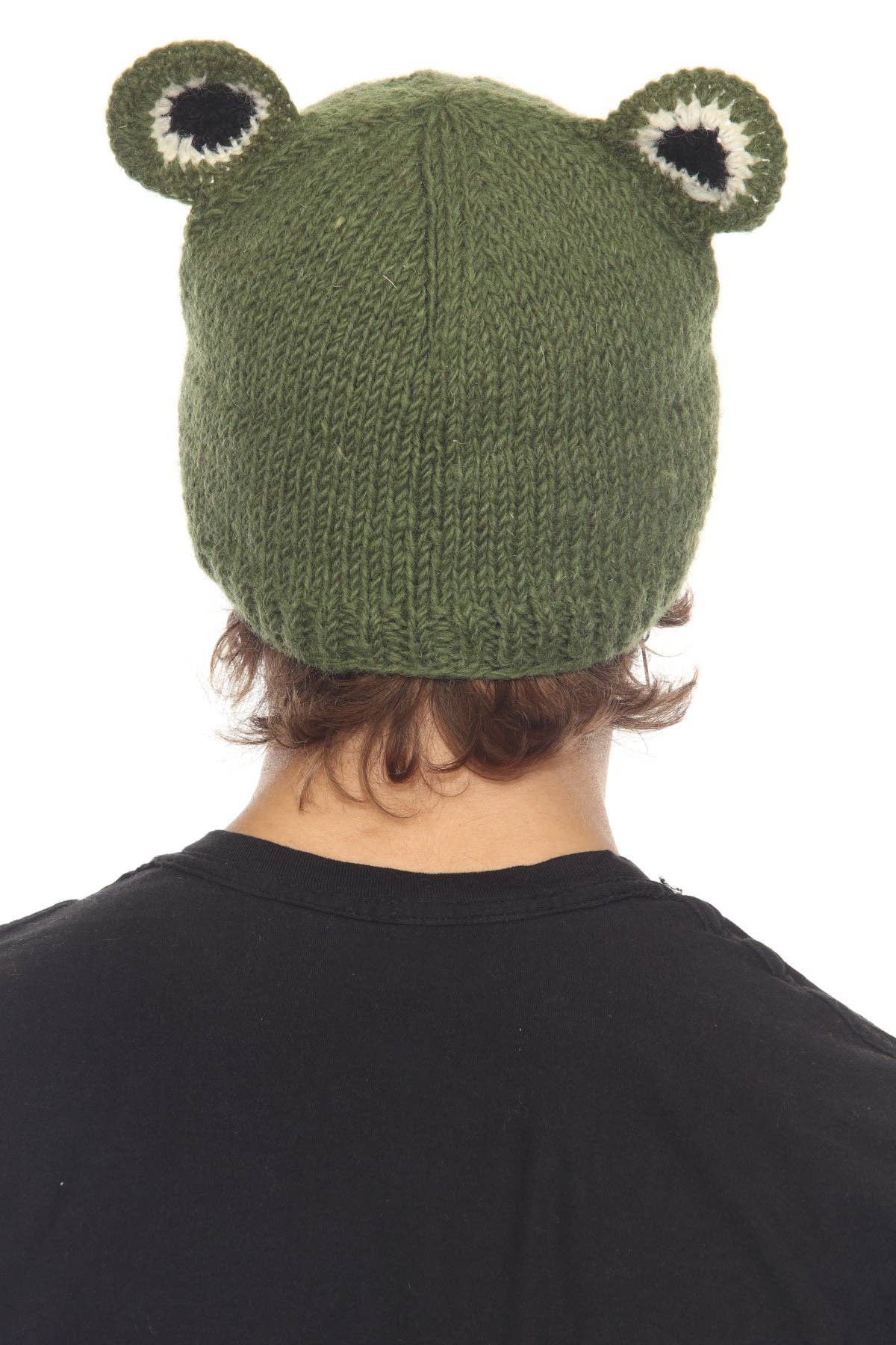 Frog Character Green Beanie