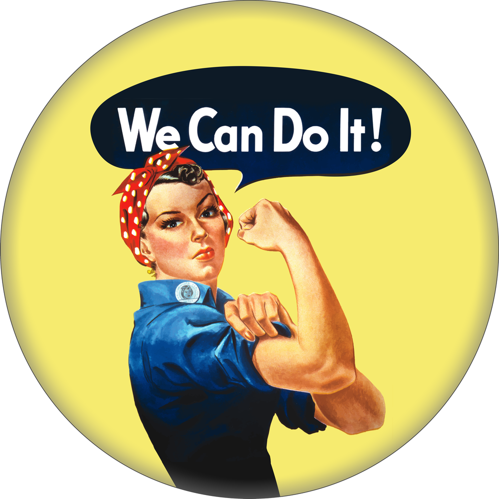 Magnet - Rosie The Riveter We Can Do It! Feminist Americana