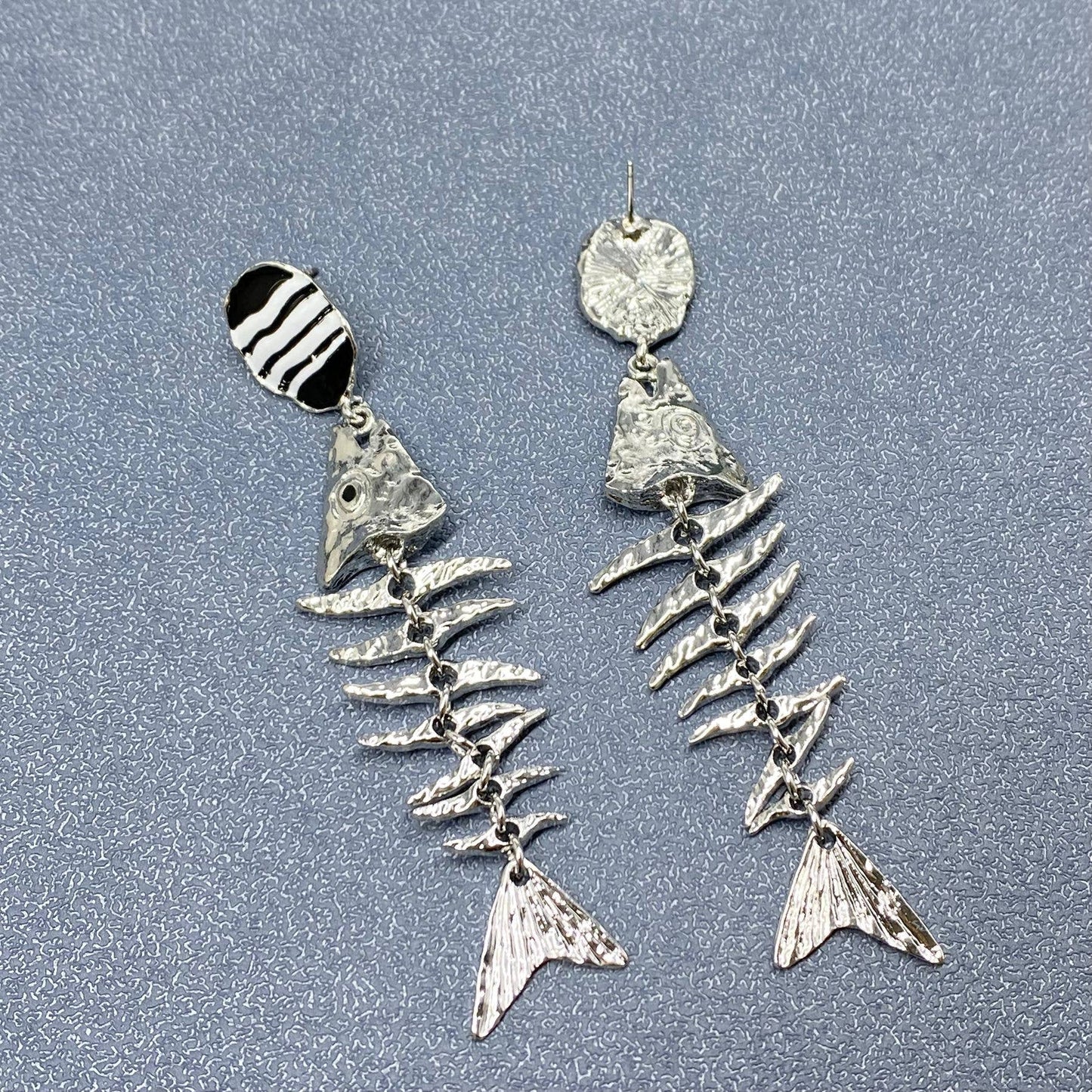 Fish Bone Dangle Earrings