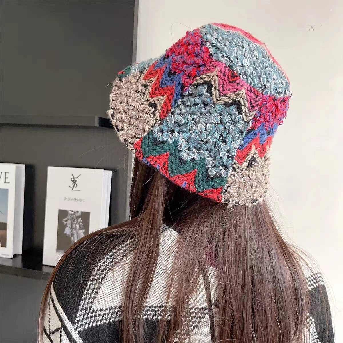 Ethnic retro bucket hat