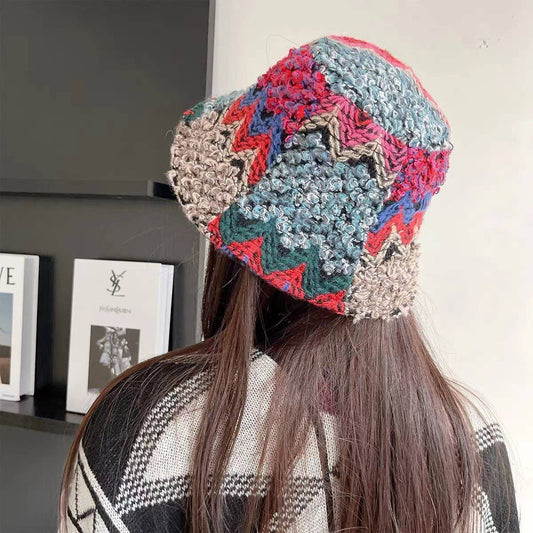 Ethnic retro bucket hat