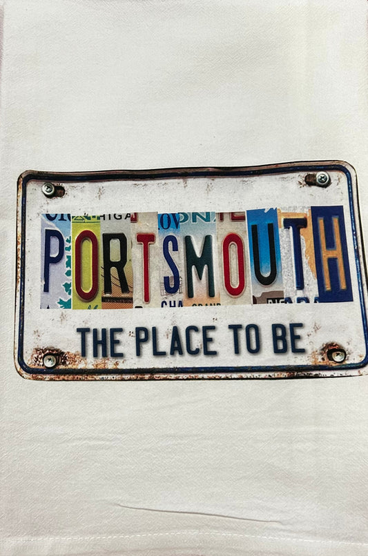 Portsmouth, NH Kitchen Towel The Place to Be