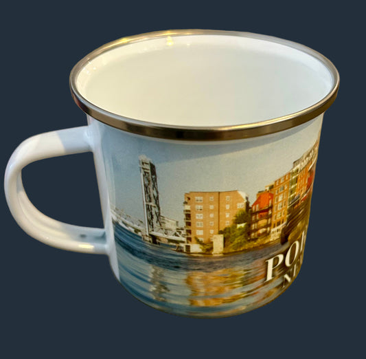 Portsmouth tugboat 12oz Enamel Camp Style Mug