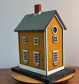 Early American, Yellow Birdhouse