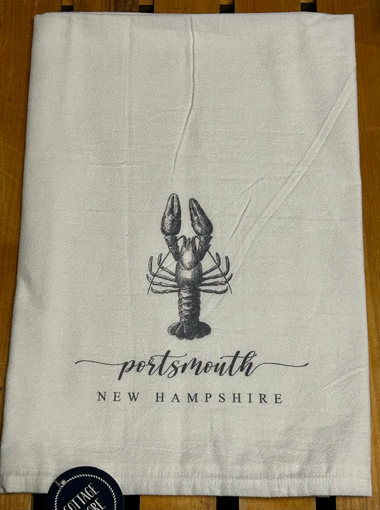 Portsmouth lobster cotton Tea Towel