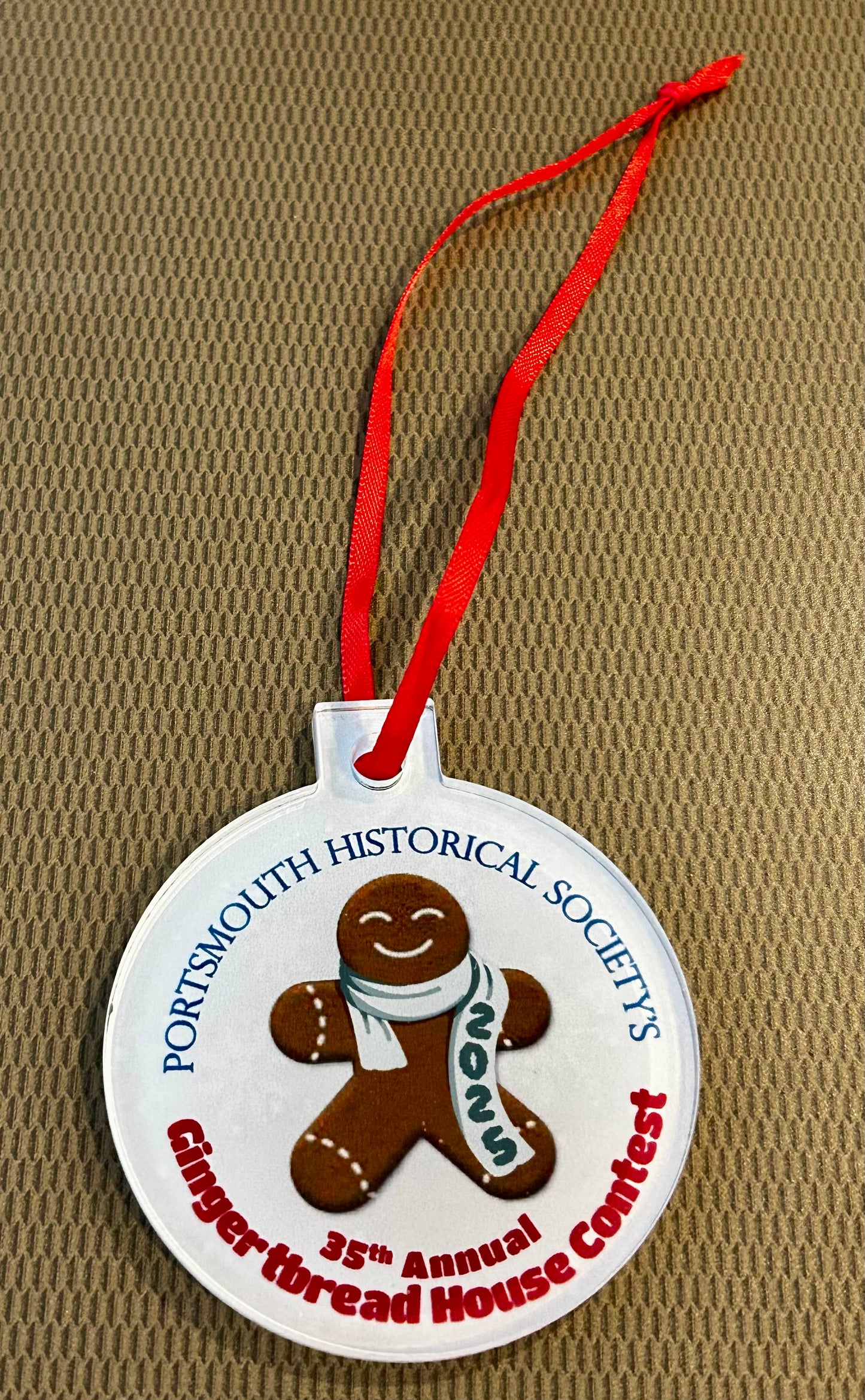 35th Annual Gingerbread house contest ornament 2025