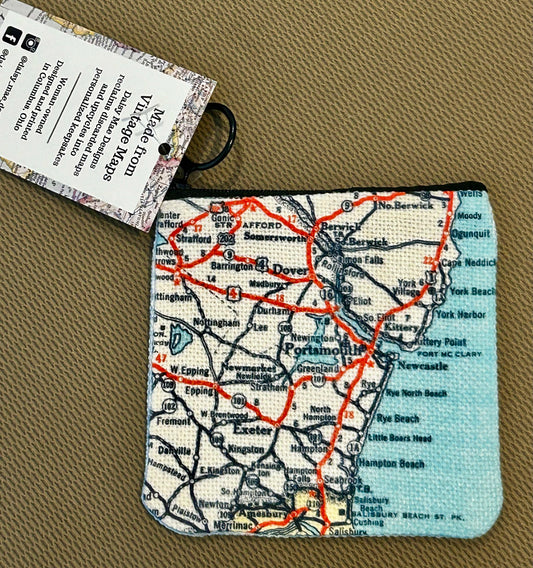 Portsmouth Map Coin  Change Purse