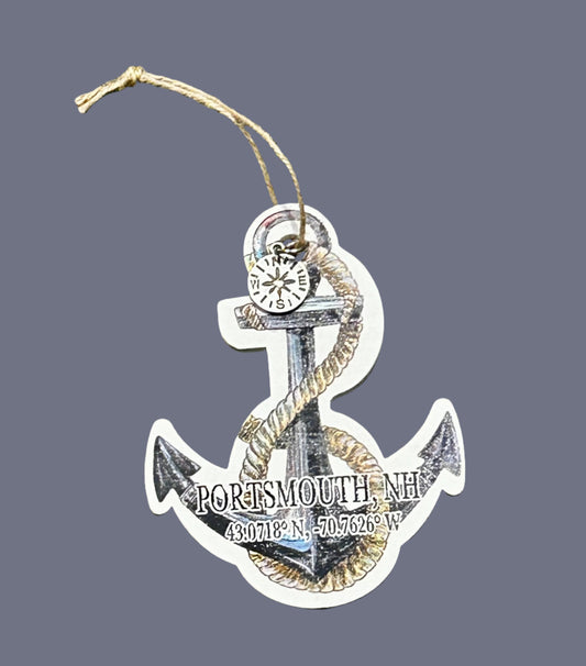 Portsmouth Anchor ornament