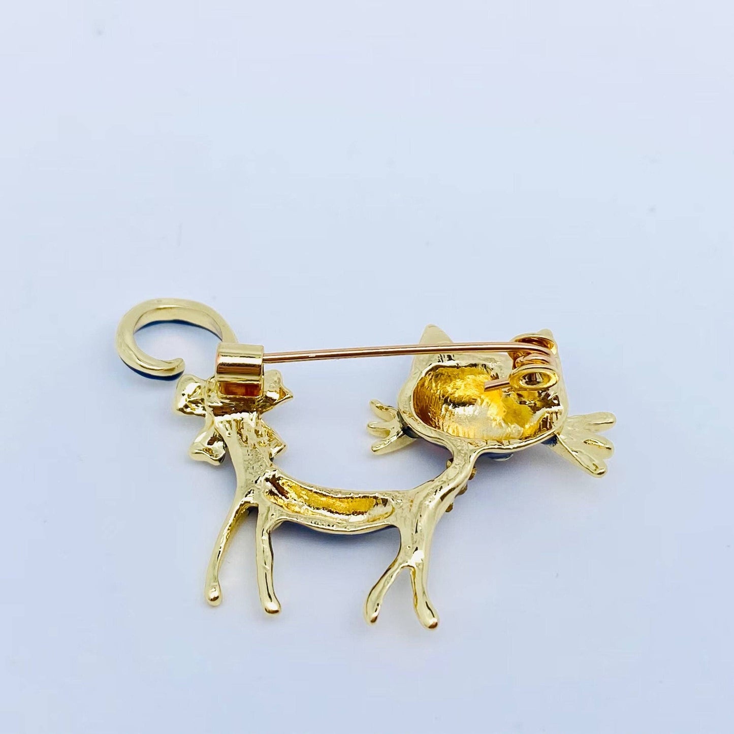 Enamel Cat Brooch | Pin for Clothes