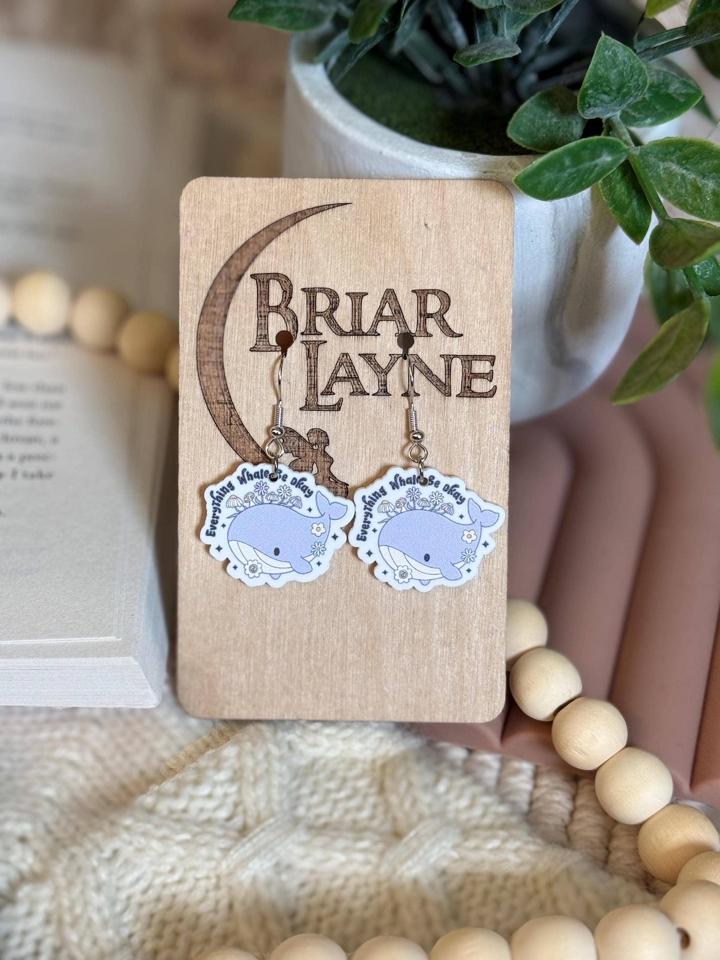 Everything Whale Be Ok Earrings