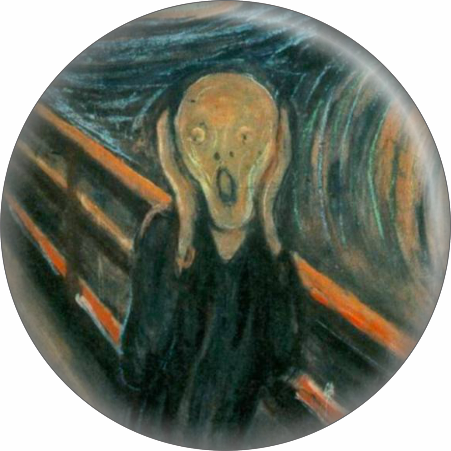 Pin-on Button  Munch, Edvard - "The Scream"